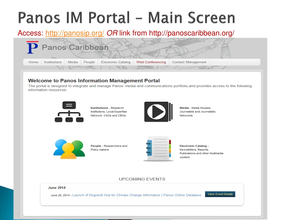 access http panosip org or link from http