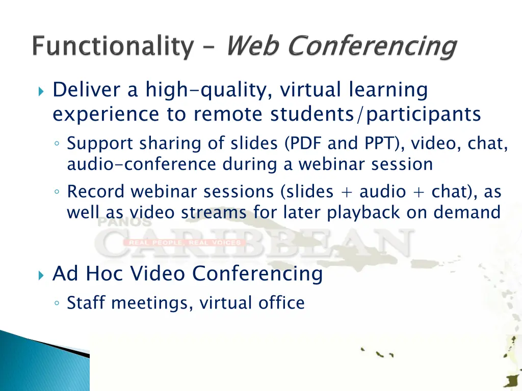 deliver a high quality virtual learning