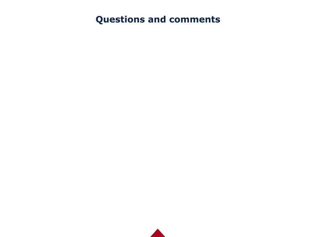 questions and comments