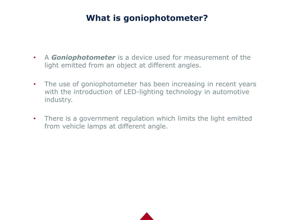 what is goniophotometer