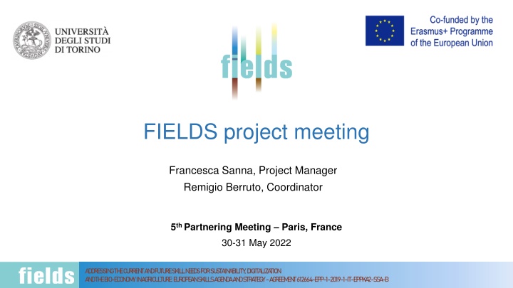 fields project meeting
