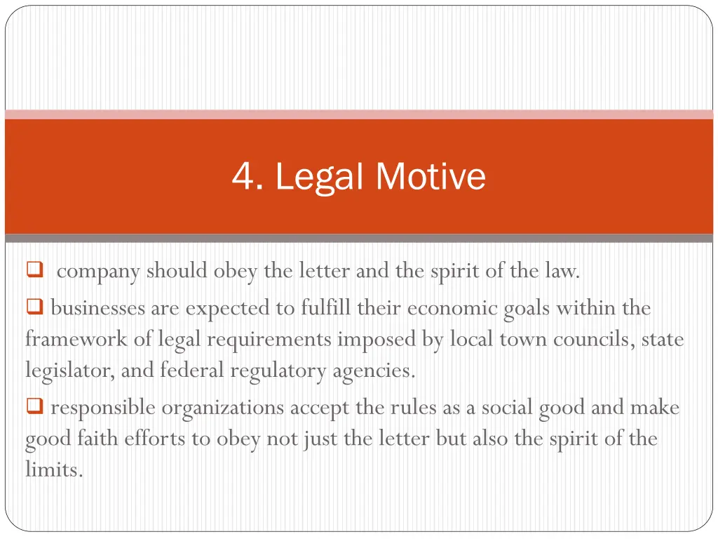 4 legal motive