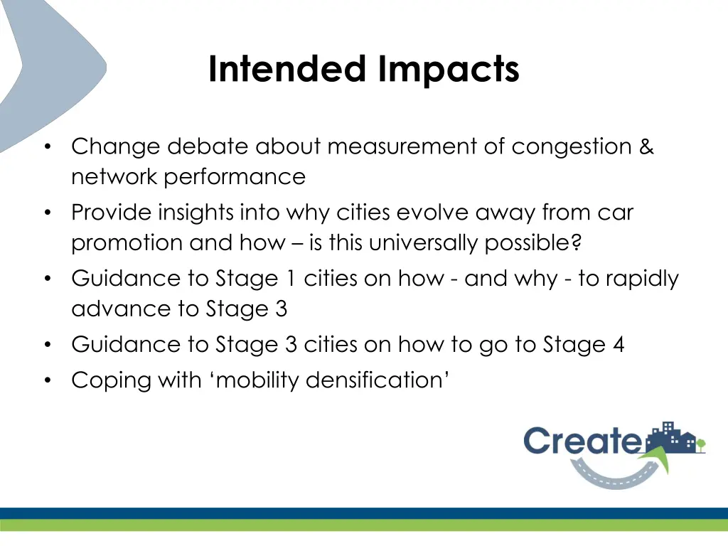 intended impacts