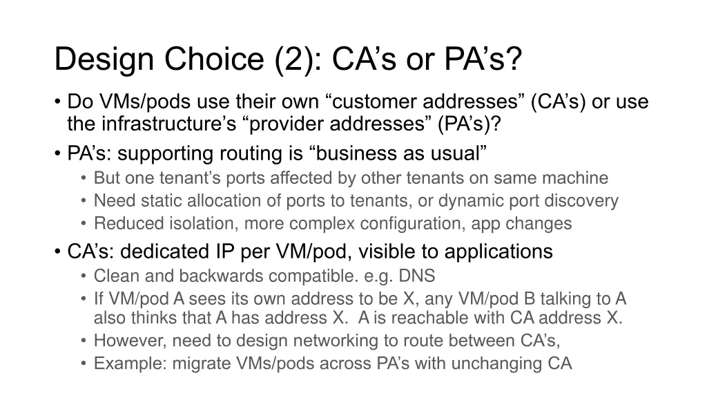 design choice 2 ca s or pa s