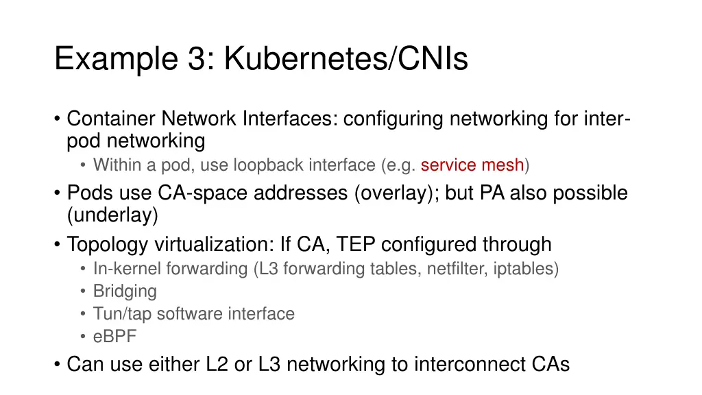 example 3 kubernetes cnis