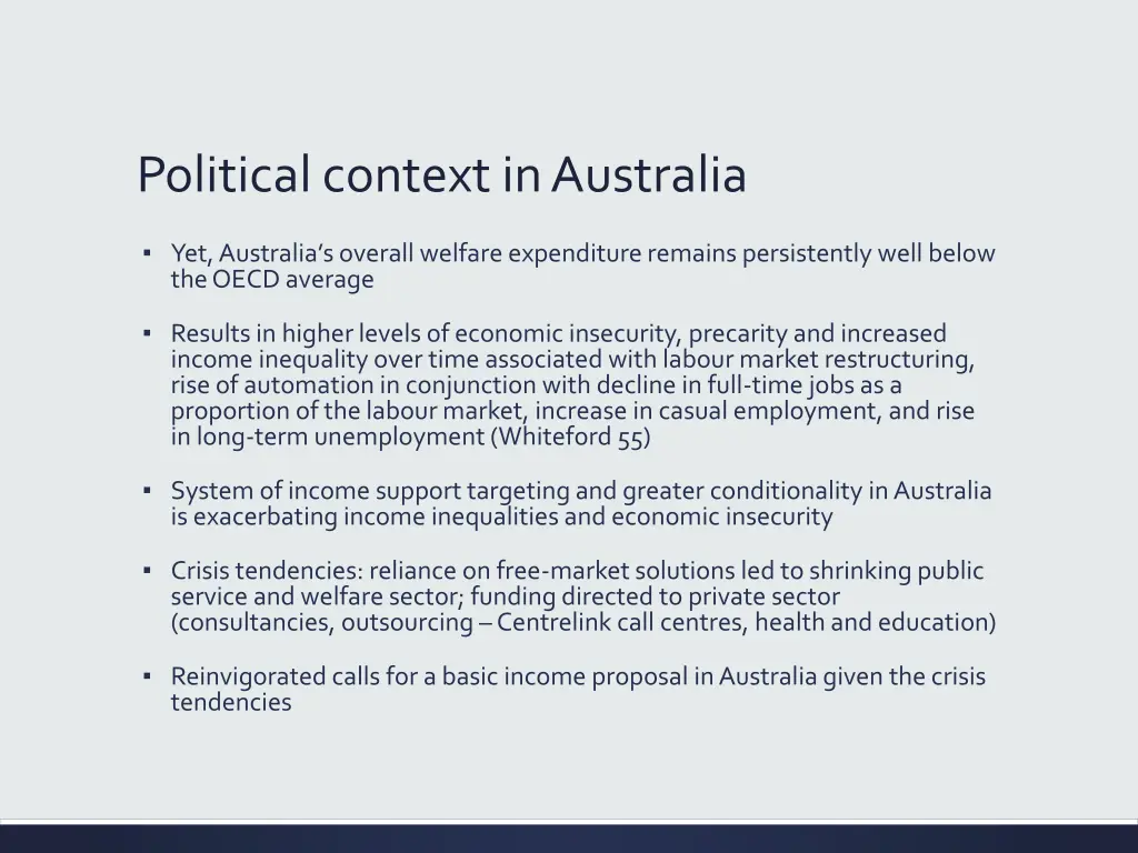 political context in australia 1