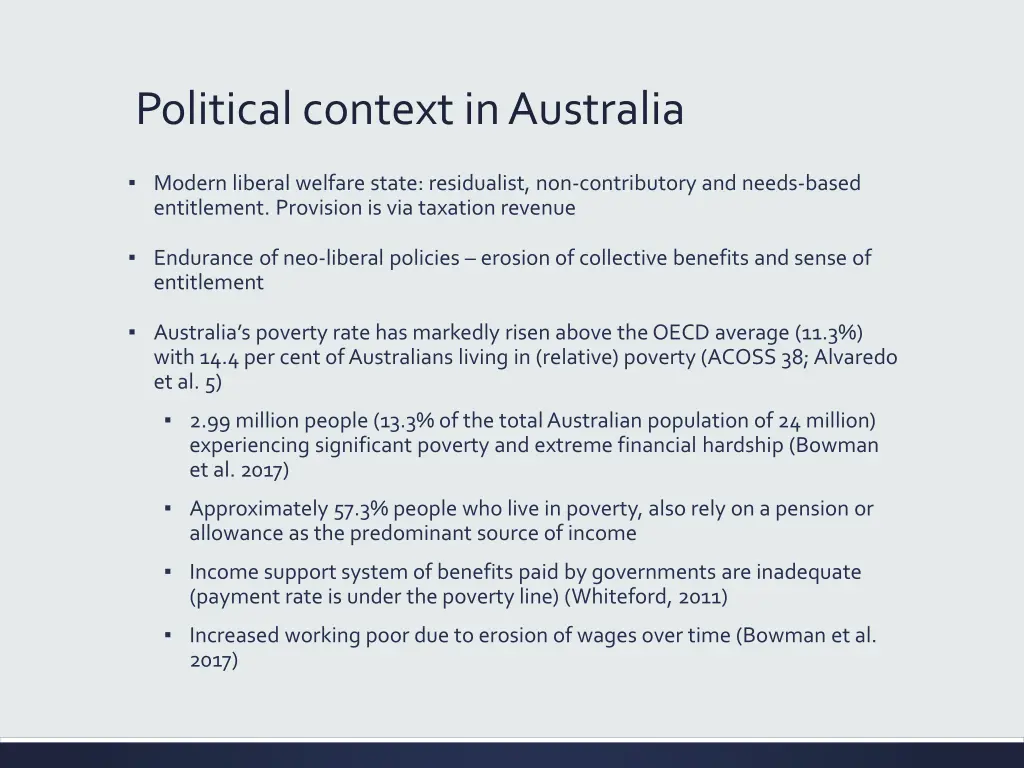 political context in australia