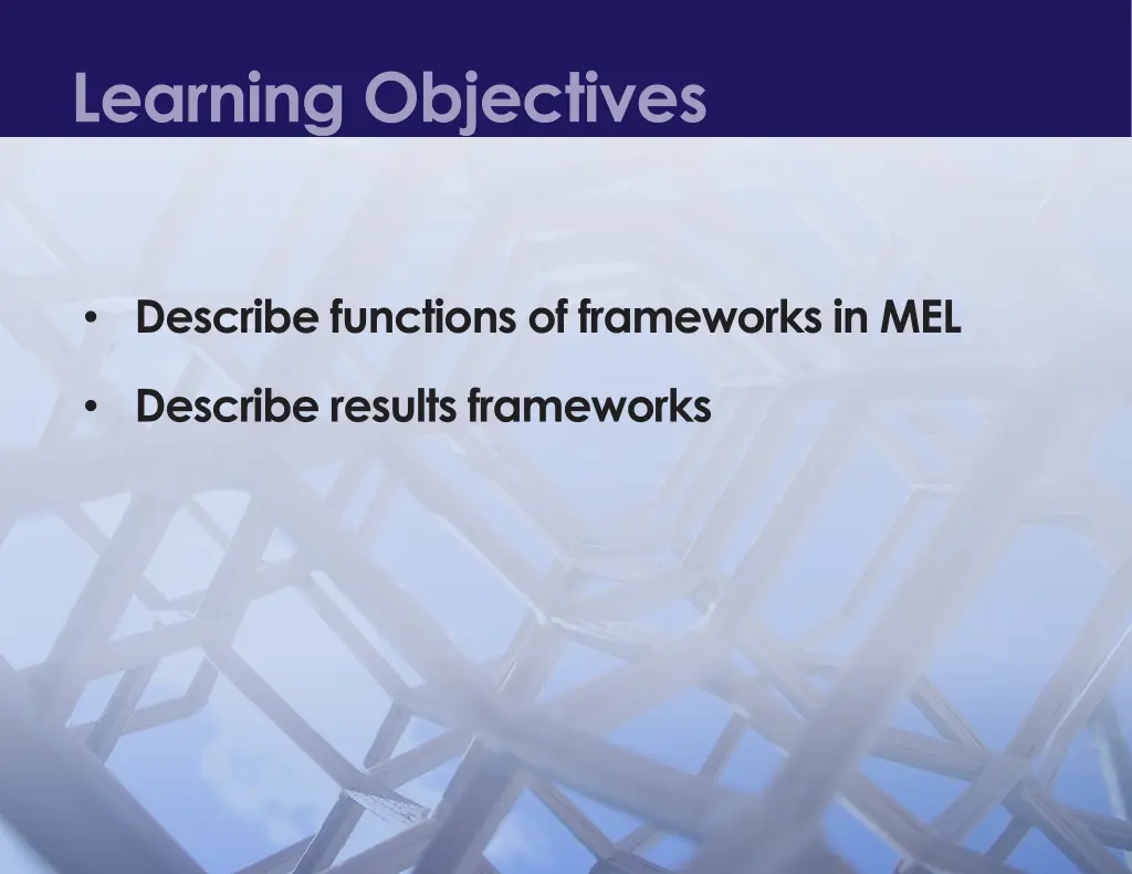learning objectives