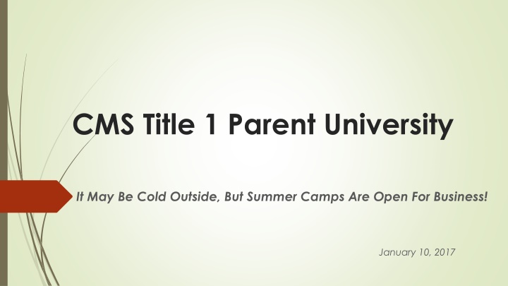 cms title 1 parent university