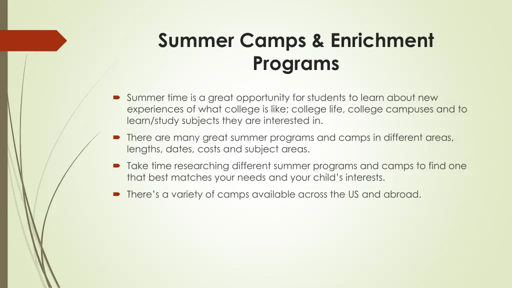 summer camps enrichment programs