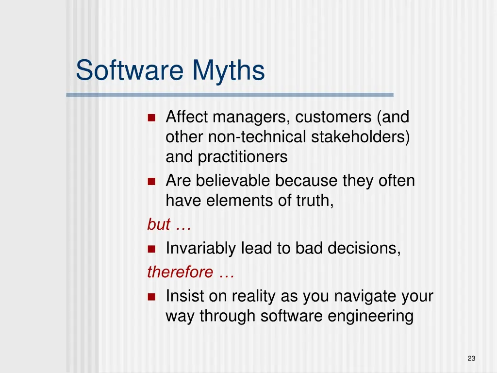 software myths