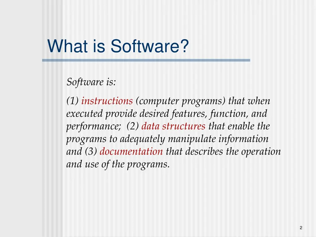 what is software