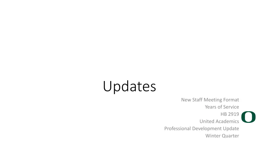 updates