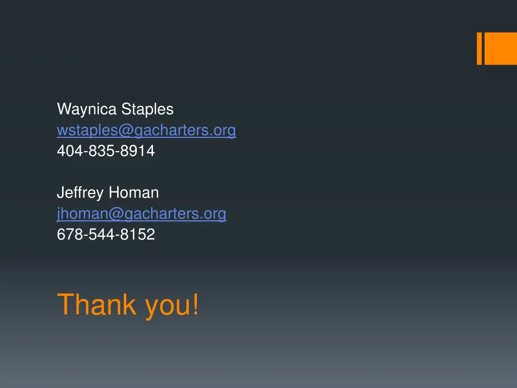 waynica staples wstaples@gacharters