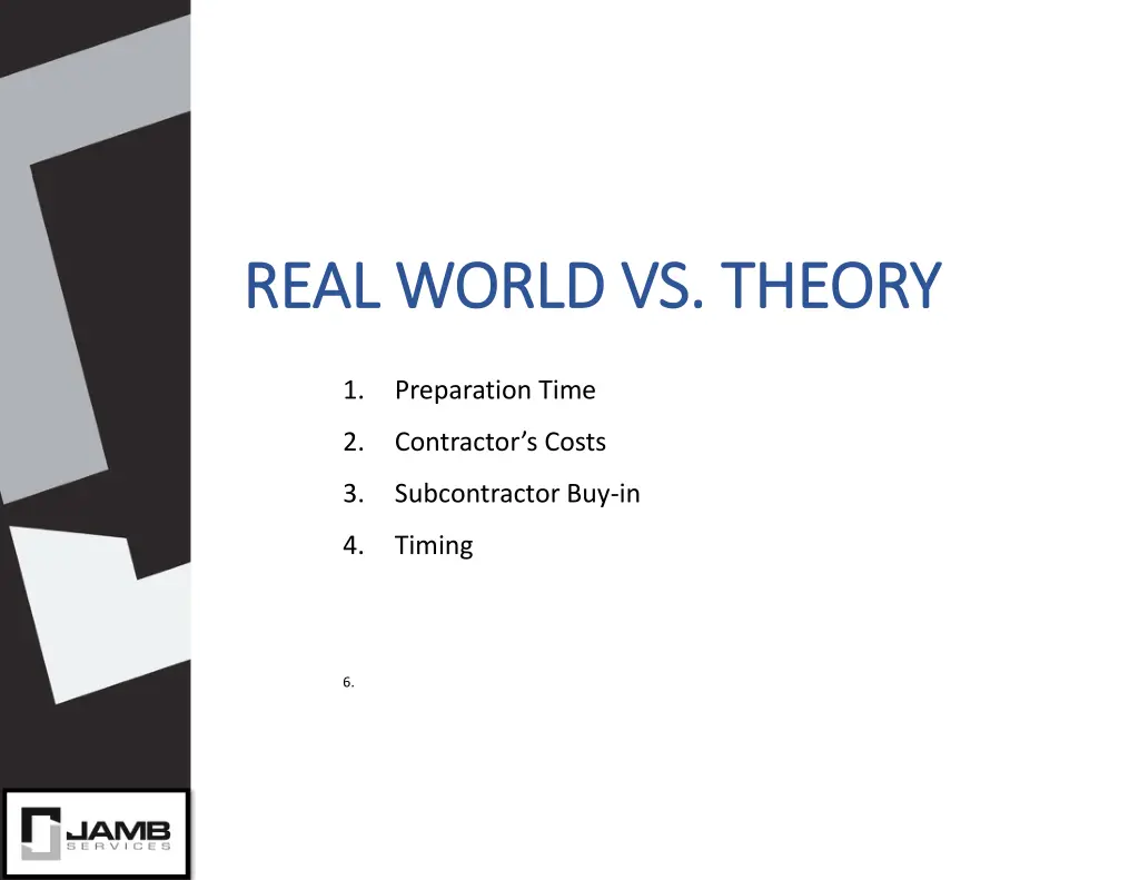 real world vs theory real world vs theory