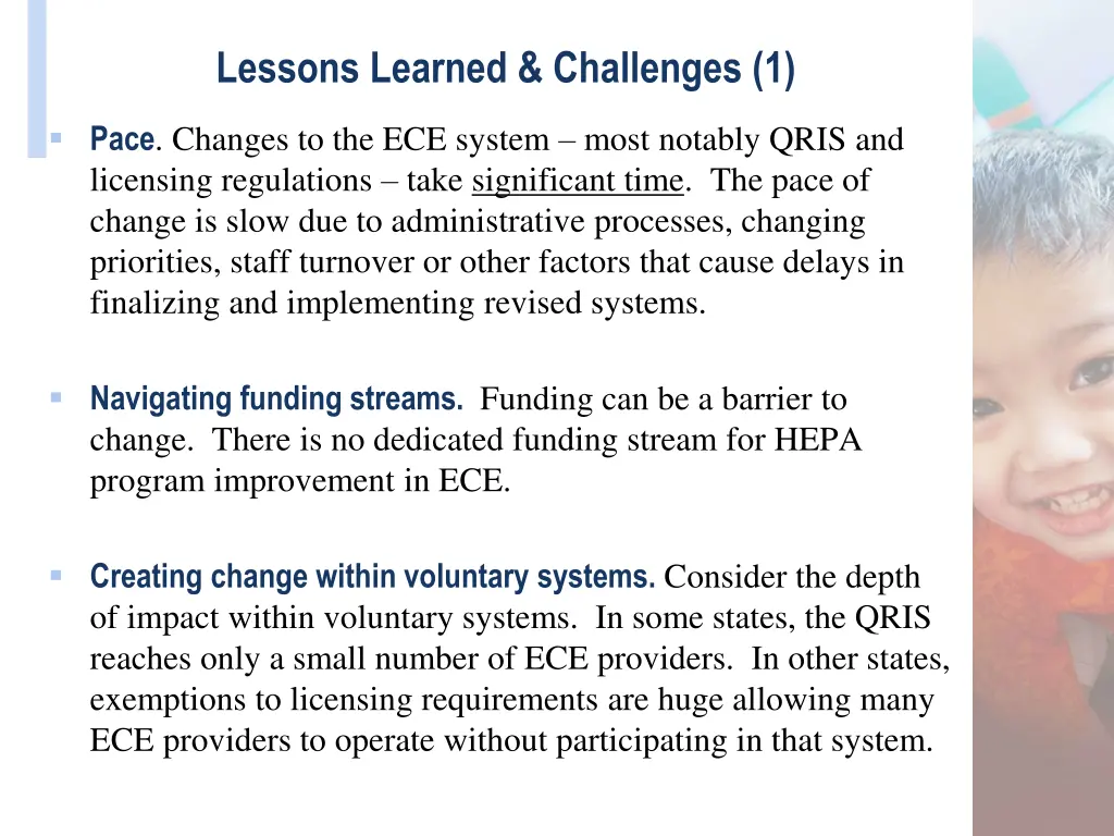 lessons learned challenges 1