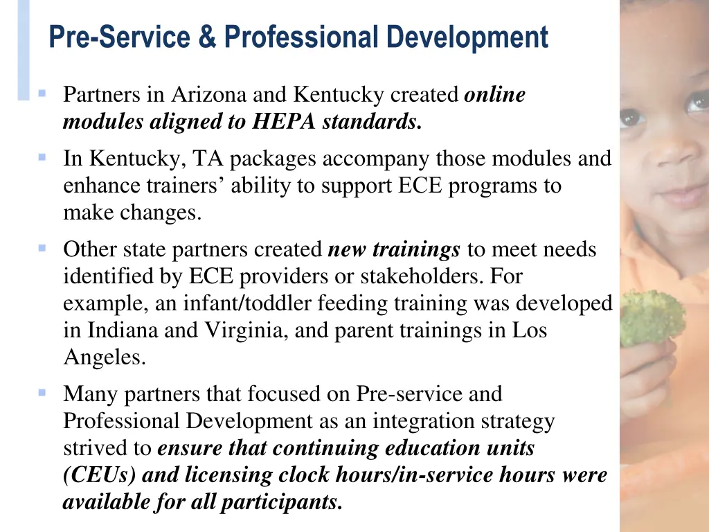 pre service professional development