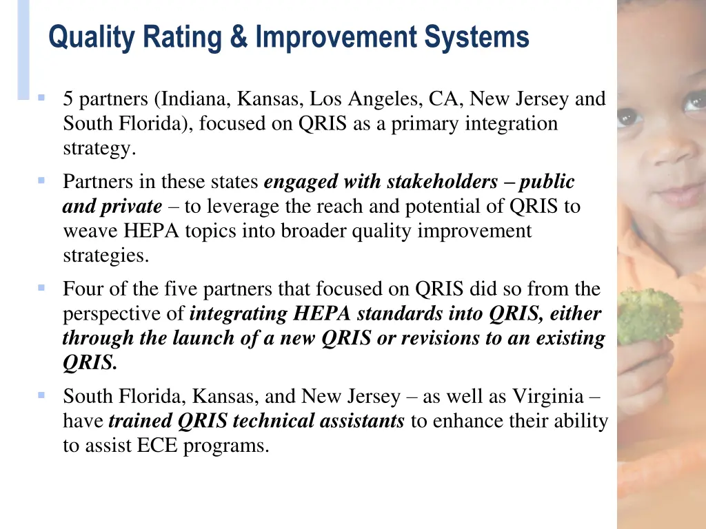 quality rating improvement systems