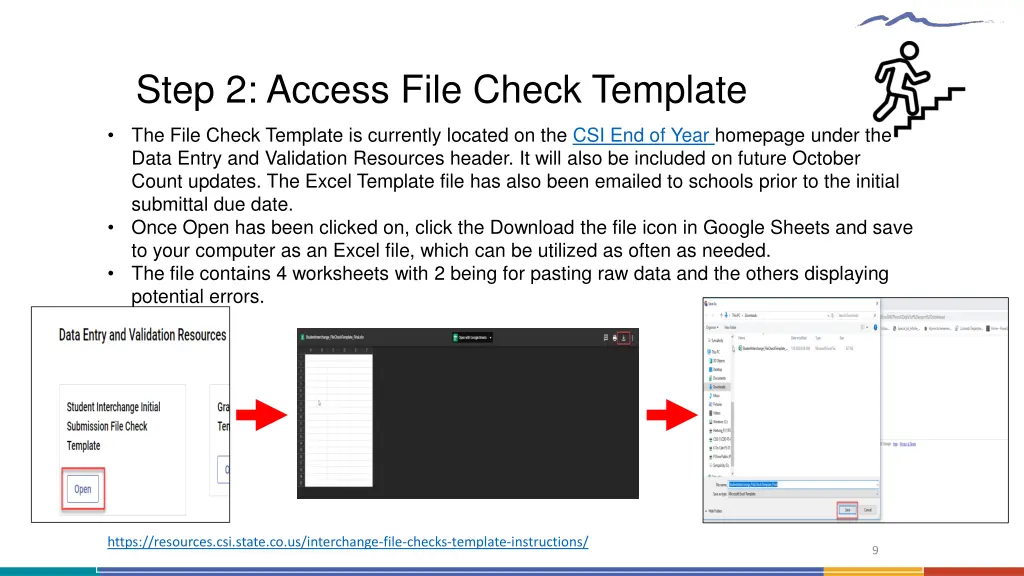 step 2 access file check template