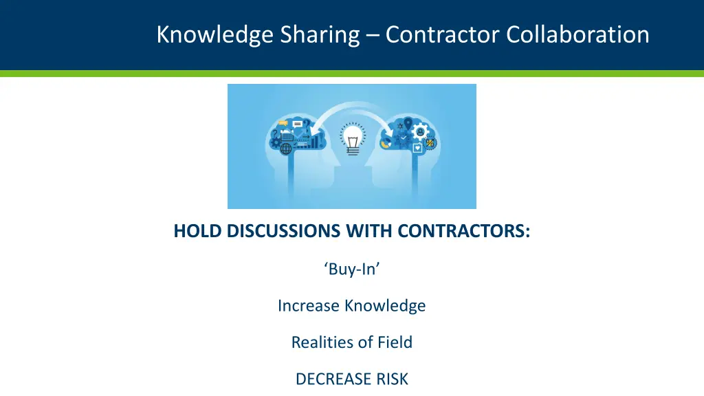 knowledge sharing contractor collaboration