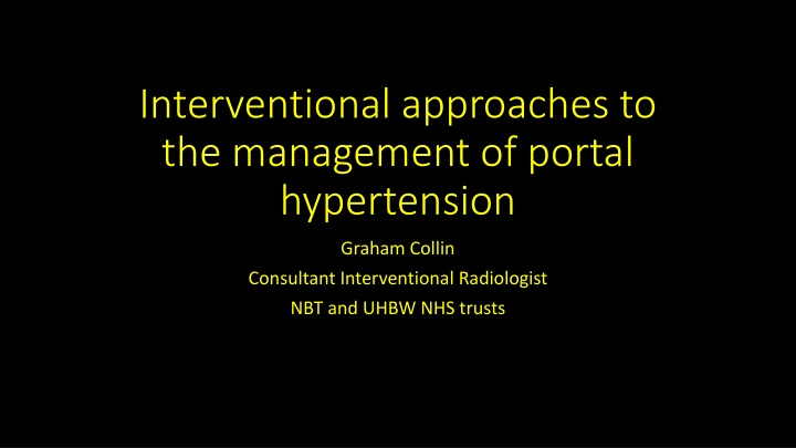 interventional approaches to the management