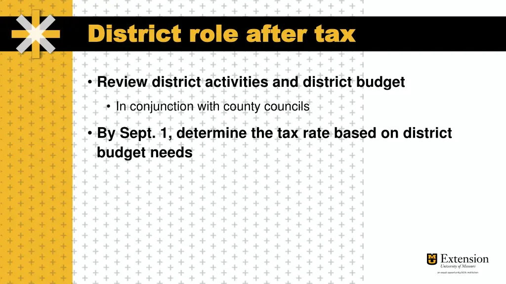 district role after tax district role after tax