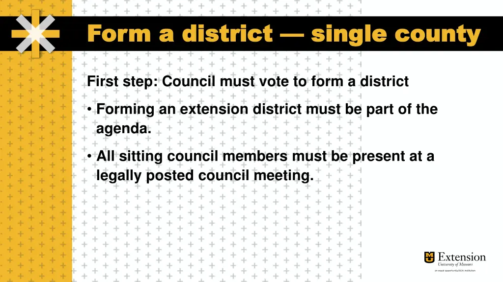 form a district form a district