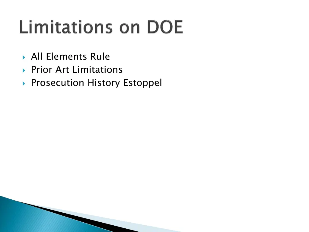 all elements rule prior art limitations