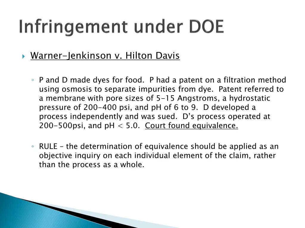 warner jenkinson v hilton davis