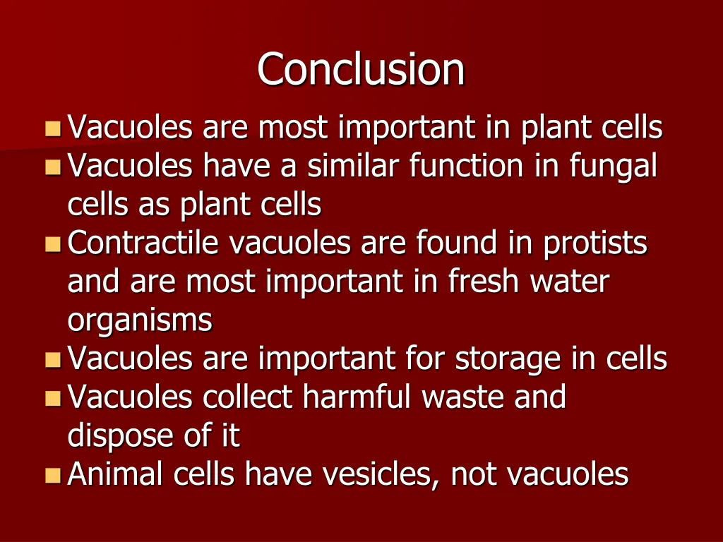 conclusion