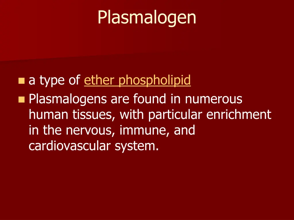 plasmalogen