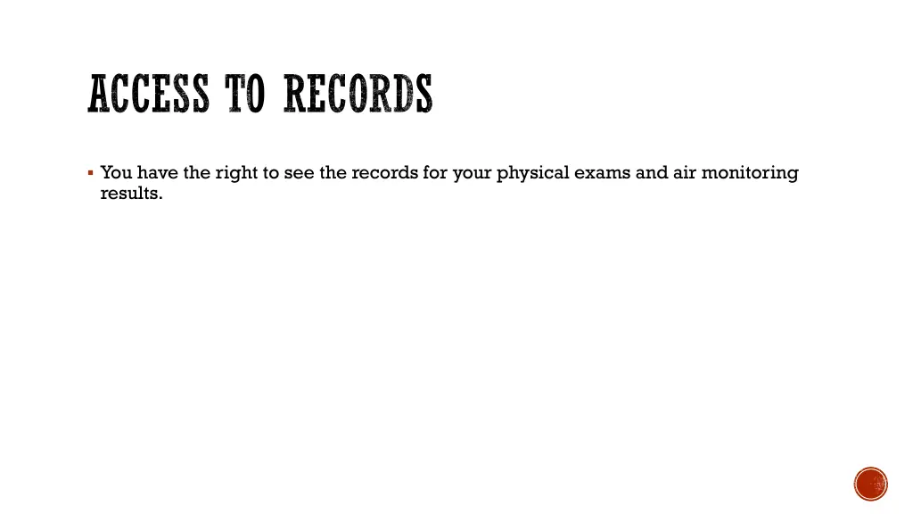 access to records