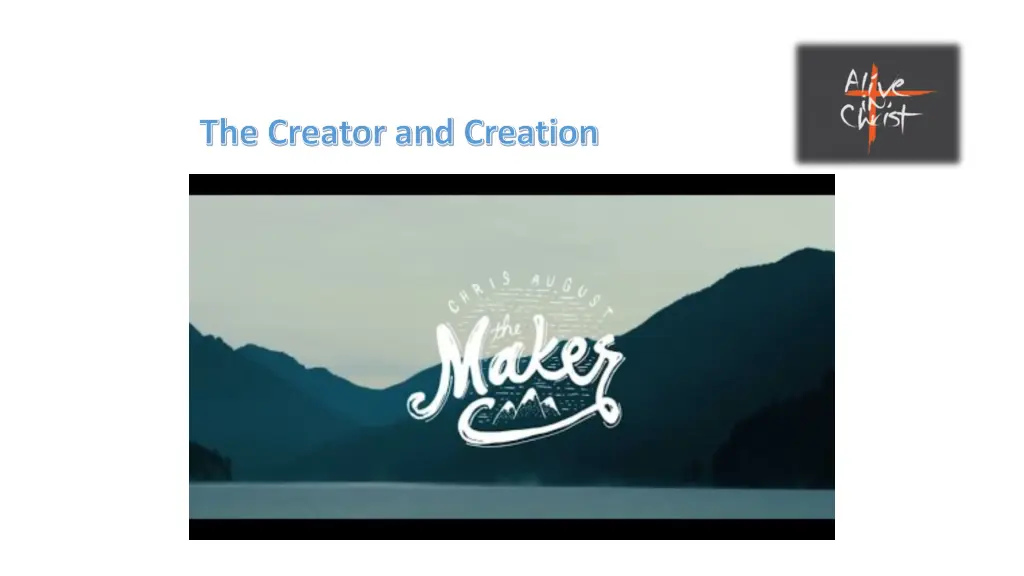 the creator and creation