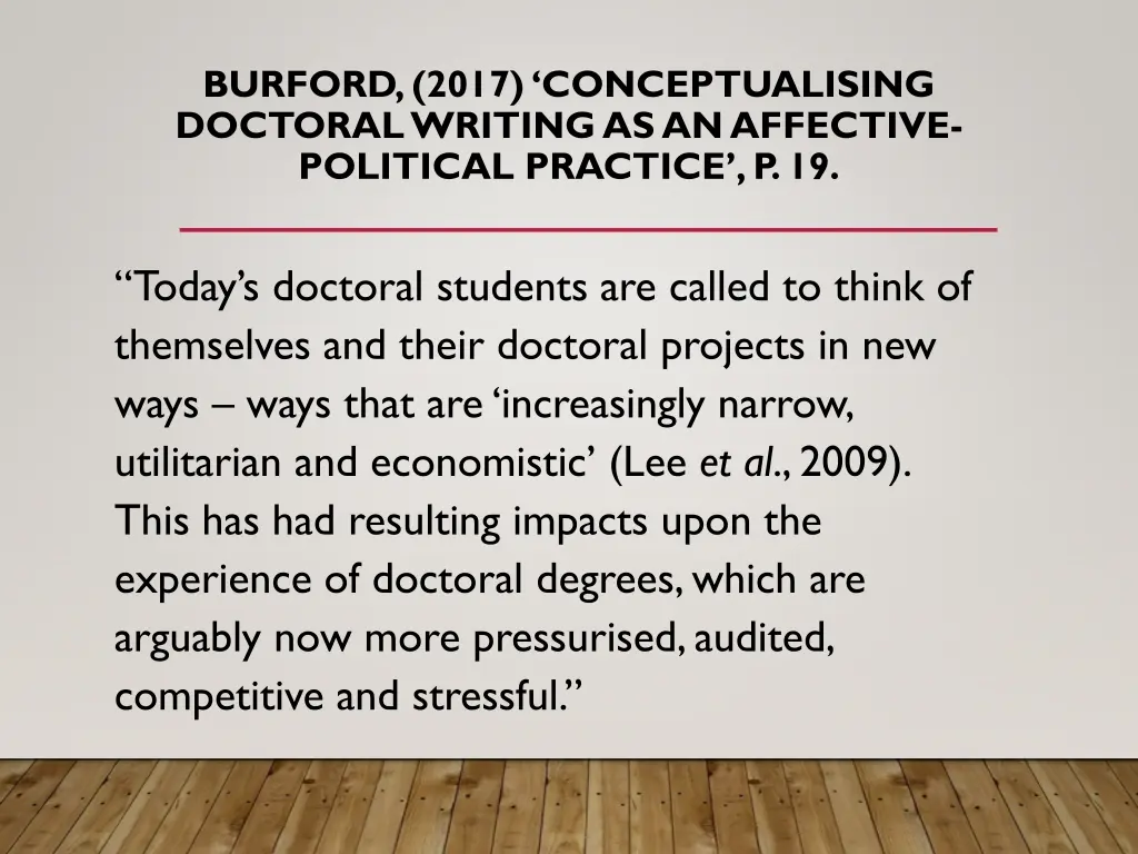 burford 2017 conceptualising doctoral writing
