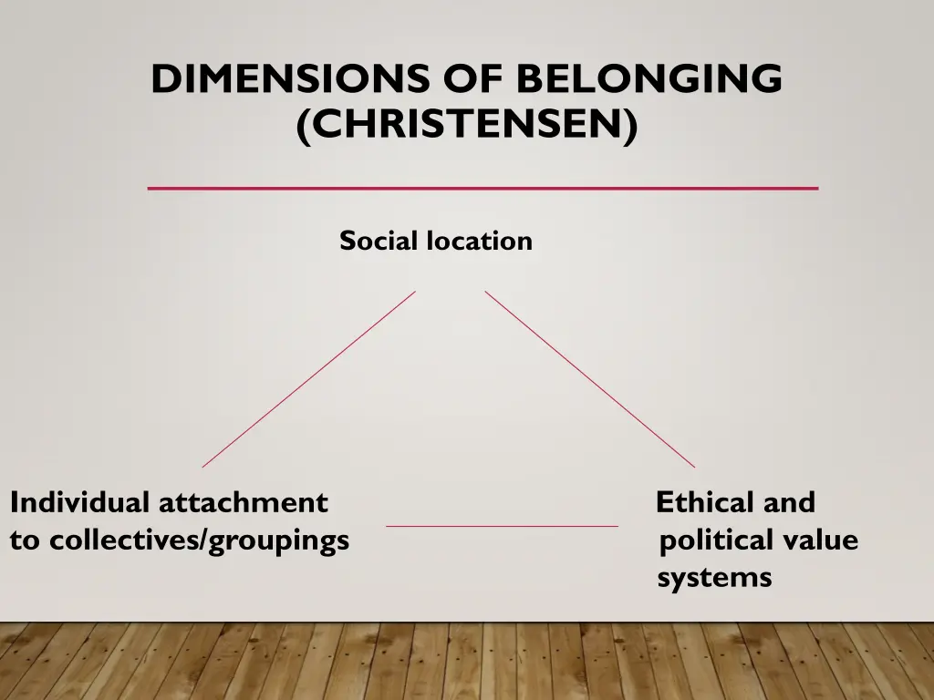 dimensions of belonging christensen