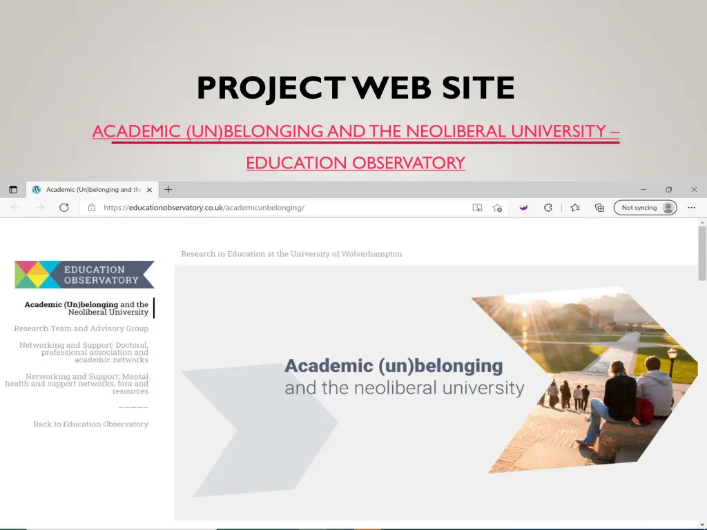 project web site