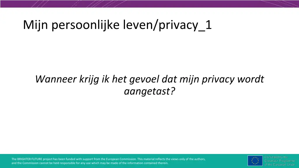 mijn persoonlijke leven privacy 1
