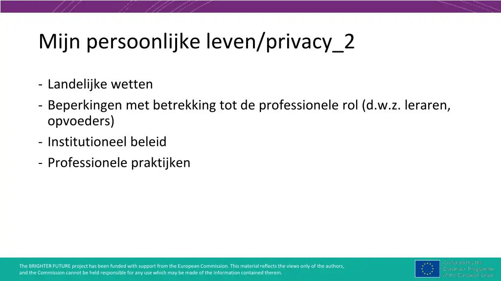 mijn persoonlijke leven privacy 2