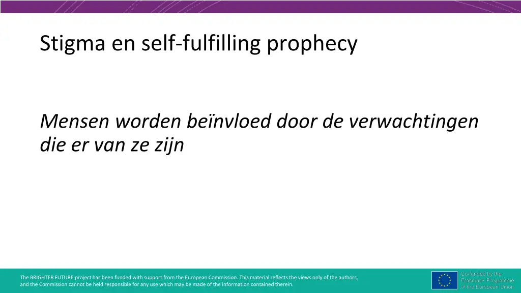 stigma en self fulfilling prophecy