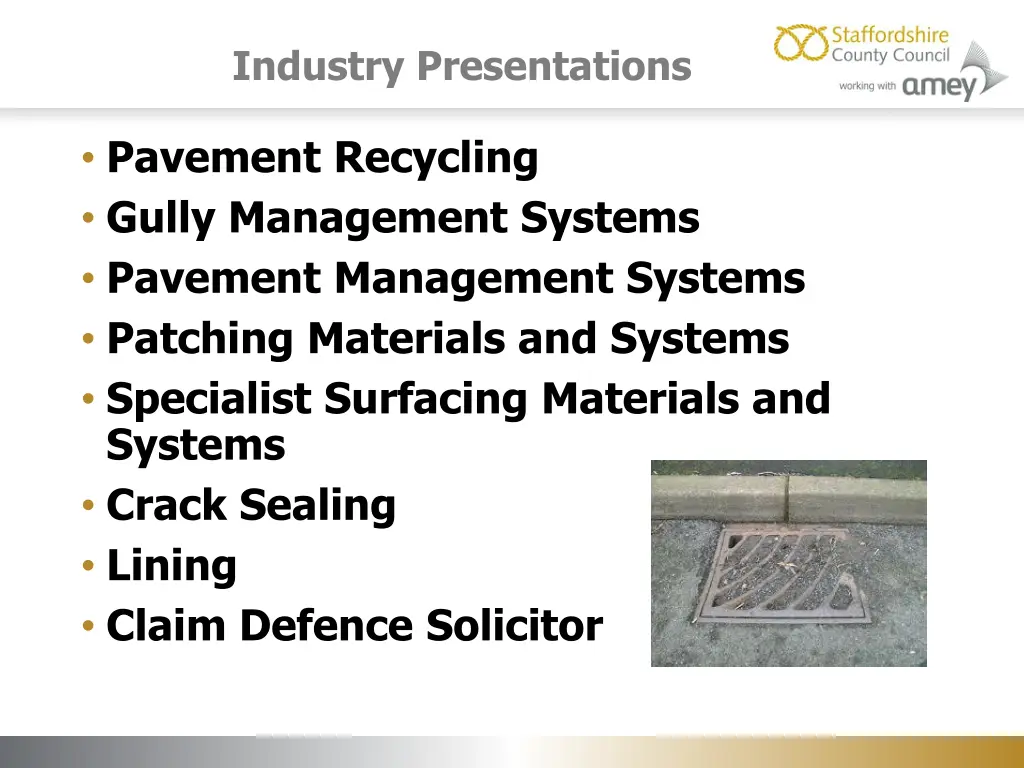 industry presentations