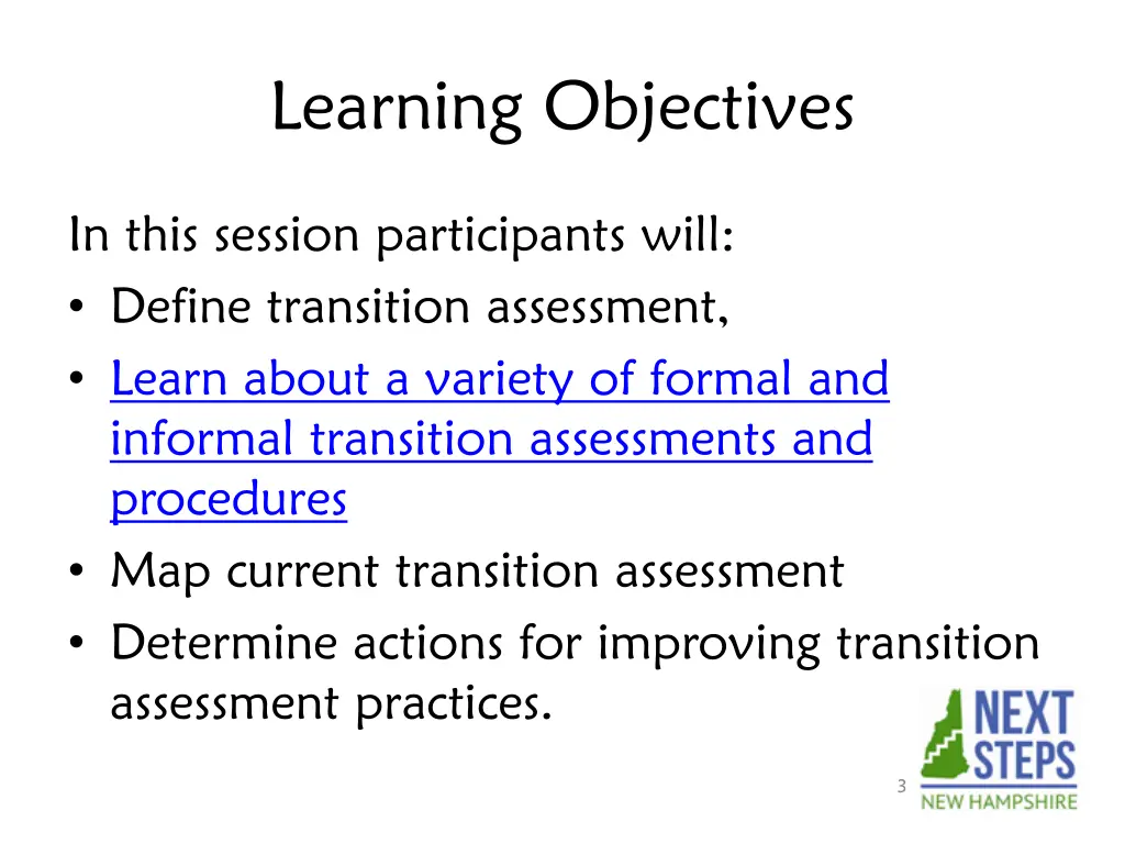 learning objectives