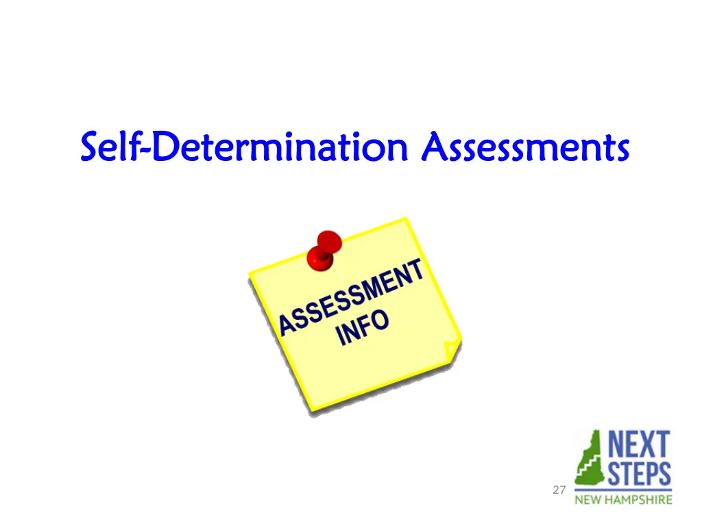 self self determination assessments determination