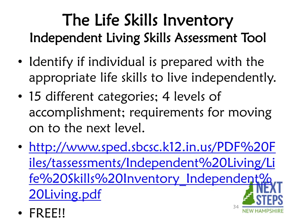 the life skills the life skills inventory