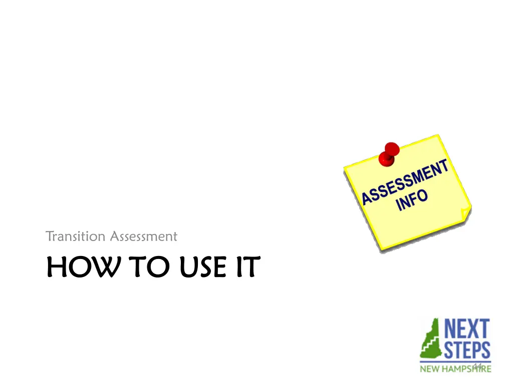 transition assessment