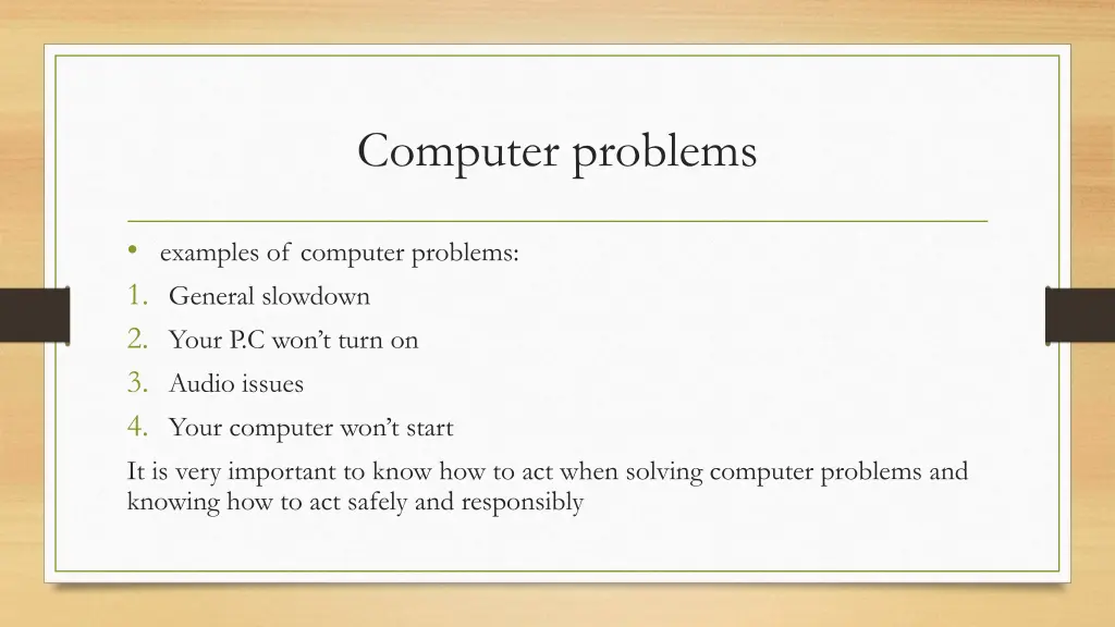 computer problems