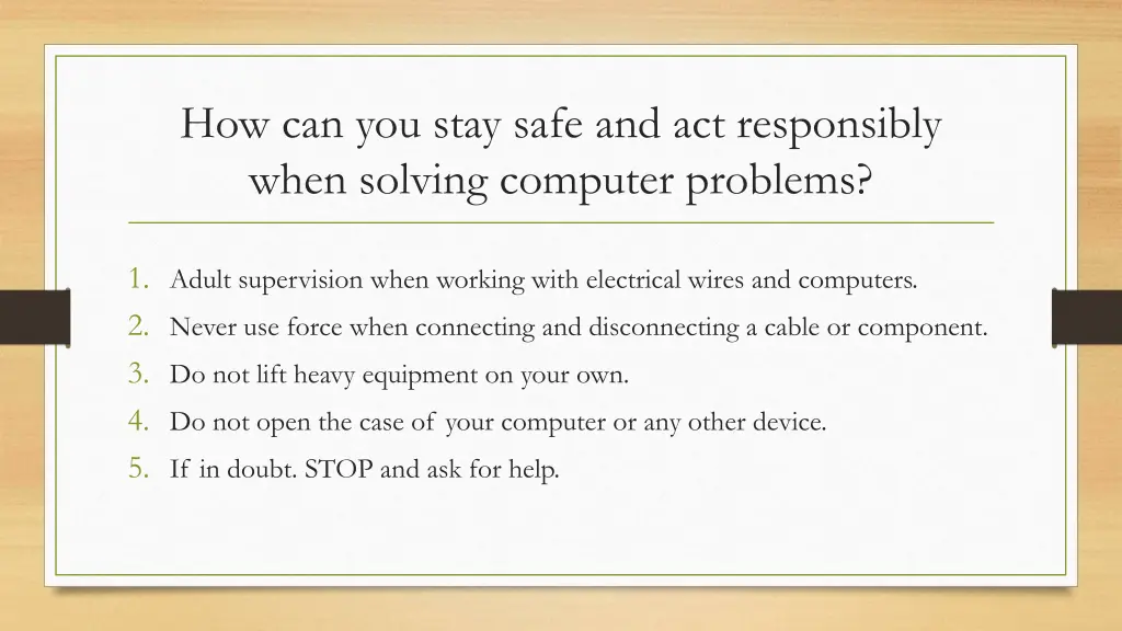 how can you stay safe and act responsibly when
