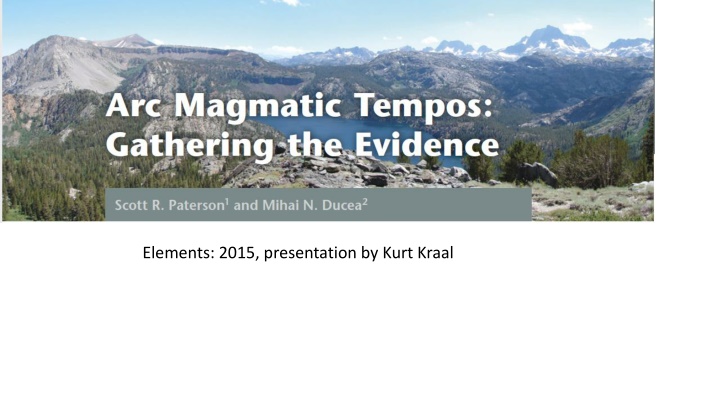 elements 2015 presentation by kurt kraal
