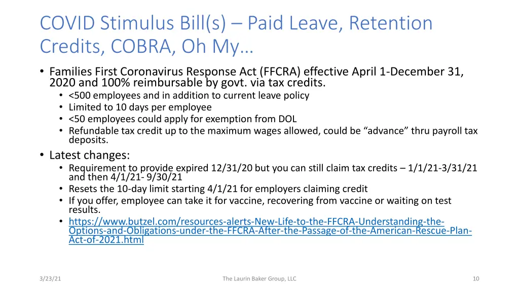 covid stimulus bill s paid leave retention