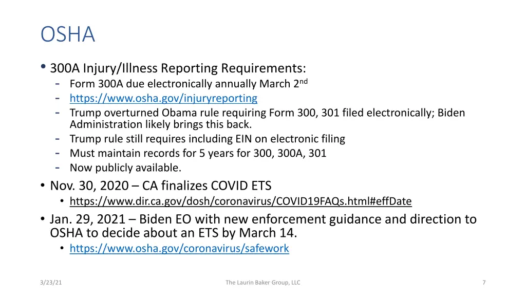osha 300a injury illness reporting requirements