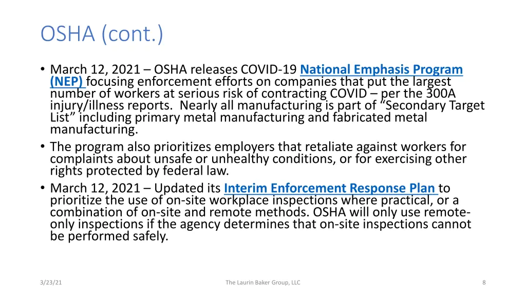 osha cont